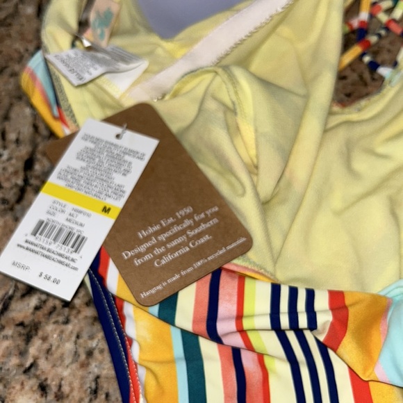 NWT Hobie Striped One Piece swimsuit - Picture 6 of 7